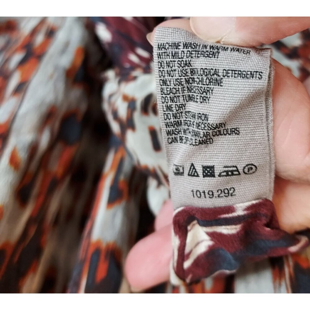 Jigsaw Maxi Slip Dress Women XL 100% Silk Empire Waist Lined Regency Fairy Flowy - Picture 11 of 15